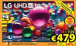 ElectroStock LG UHD AI LED TV 65UA74003LB aanbieding