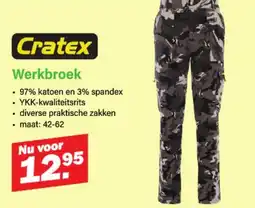 Van Cranenbroek Cratex Werkbroek aanbieding