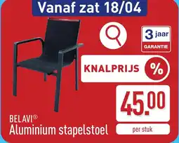 ALDI Belavi Aluminium stapelstoel aanbieding