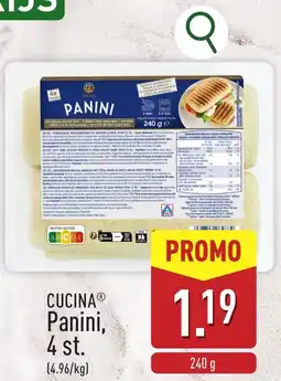 ALDI Cucina Panini aanbieding