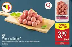 ALDI Verse balletjes aanbieding