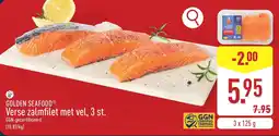 ALDI Golden seafood Verse zalmfilet met vel aanbieding