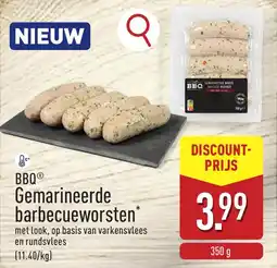 ALDI BBQ Gemarineerde barbecueworsten aanbieding