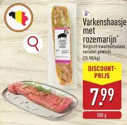 ALDI Varkenshaasje met rozemarijn aanbieding