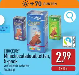 ALDI Choceur Minichocoladetabletten aanbieding