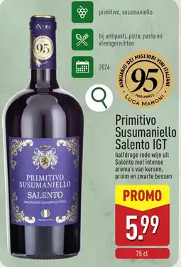 ALDI Primitivo Susumaniello Salento IGT aanbieding