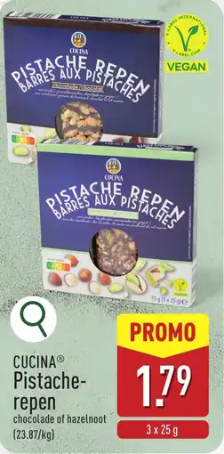 ALDI CUCINA Pistache repen aanbieding
