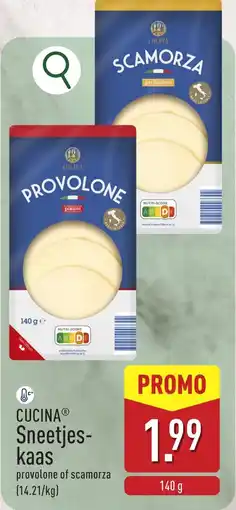 ALDI Cucina Sneetjes kaas aanbieding