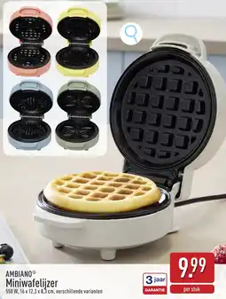 ALDI Ambiano Miniwafelijzer aanbieding