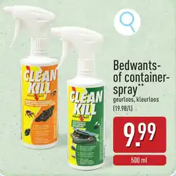 ALDI Bedwants of containerspray aanbieding