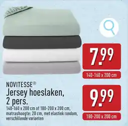 ALDI Novitesse Jersey hoeslaken aanbieding