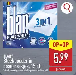 ALDI Blan Bleekpoeder in doseerzakjes aanbieding