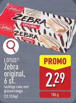 ALDI Lotus Zebra original aanbieding