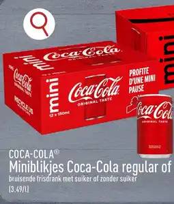 ALDI Miniblikjes Coca-Cola regular aanbieding