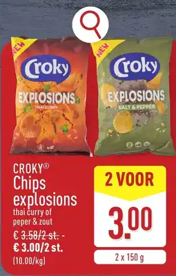 ALDI Croky Chips explosions aanbieding