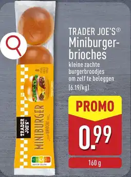 ALDI Trader joe's Miniburger brioches aanbieding