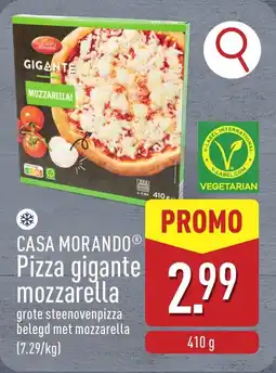 ALDI Casa Morando Pizza gigante mozzarella aanbieding
