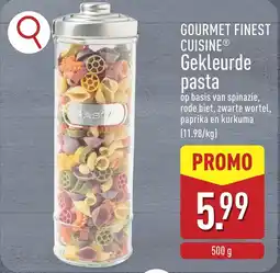 ALDI Gourmet Finest Cuisine Gekleurde pasta aanbieding
