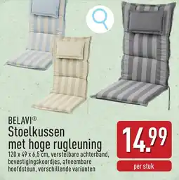 ALDI Belavi Stoelkussen met hoge rugleuning aanbieding