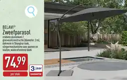 ALDI BELAVI Zweefparasol aanbieding