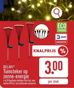 ALDI BELAVI Tuinsteker op zonne-energie aanbieding