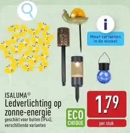 ALDI ISALUMA Ledverlichting op zonne-energie aanbieding