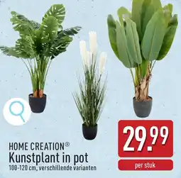 ALDI Home creation Kunstplant in pot aanbieding