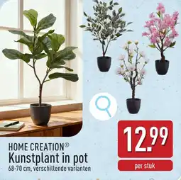 ALDI Home creation Kunstplant in pot aanbieding