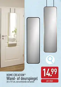 ALDI Home Creation Wand of deurspiegel aanbieding