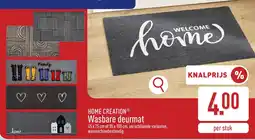 ALDI Home Creation Wasbare deurmat aanbieding