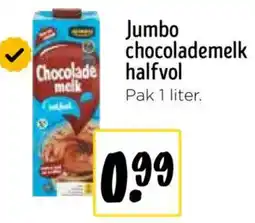 Jumbo Jumbo chocolademelk halfvol aanbieding