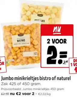 Jumbo Jumbo minikrieltjes bistro of naturel aanbieding