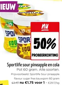 Jumbo Sportlife sour pineapple en cola aanbieding