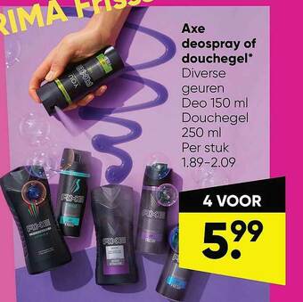 Big Bazar Axe Deospray Of Douchegel aanbieding
