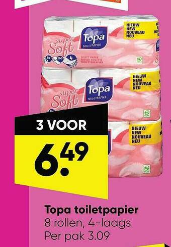 Big Bazar Topa Toiletpapier aanbieding