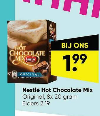 Big Bazar Nestlé Hot Chocolate Mix aanbieding