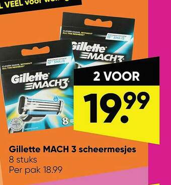 Gillette Mach 3 Scheermesjes
