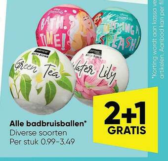 Big Bazar Alle Badbruisballen aanbieding