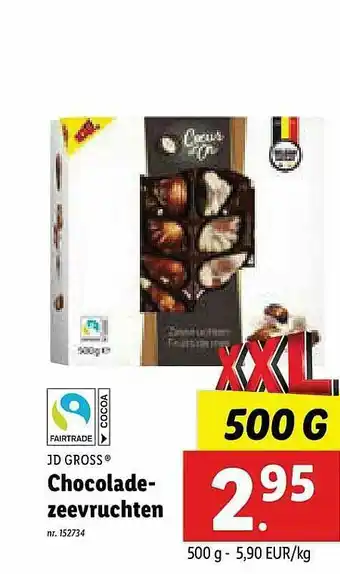 Lidl Chocolade Zeevruchten aanbieding