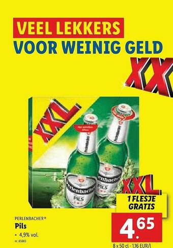 Lidl Perlenbacher Pils aanbieding