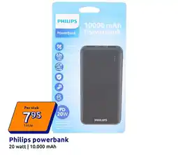 Action Philips powerbank aanbieding