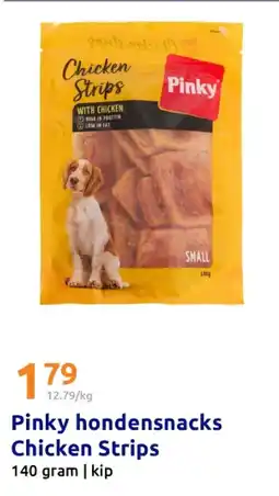 Action Pinky hondensnacks Chicken Strips aanbieding