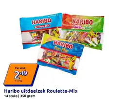 Action Haribo uitdeelzak Roulette-Mix aanbieding