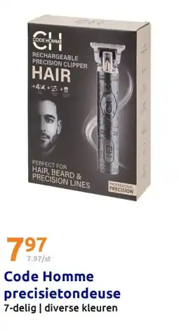Action Code Homme precisietondeuse aanbieding