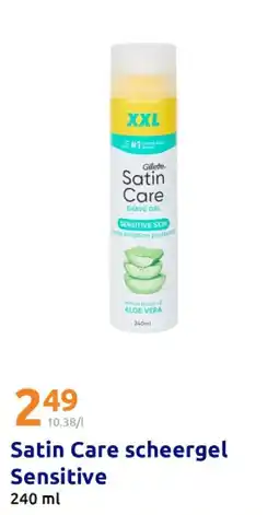 Action Satin Care scheergel Sensitive aanbieding