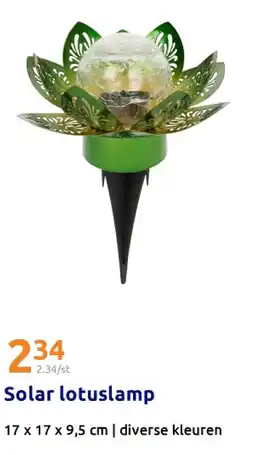 Action Solar lotuslamp aanbieding
