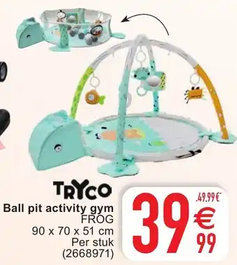 Cora Tryco Ball pit activity gym - Frog 90x70x51cm aanbieding