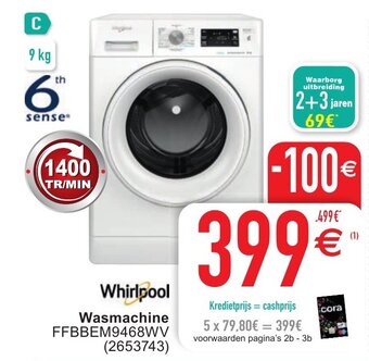 Cora Whirlpool Wasmachine aanbieding