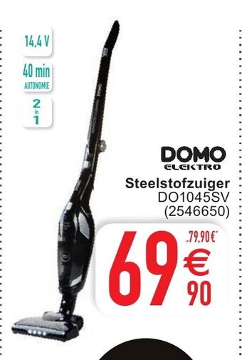 Cora Domo elektro Steelstofzuiger aanbieding