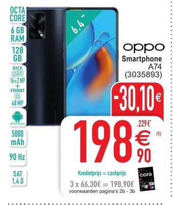 Cora Oppo Smartphone A74 aanbieding